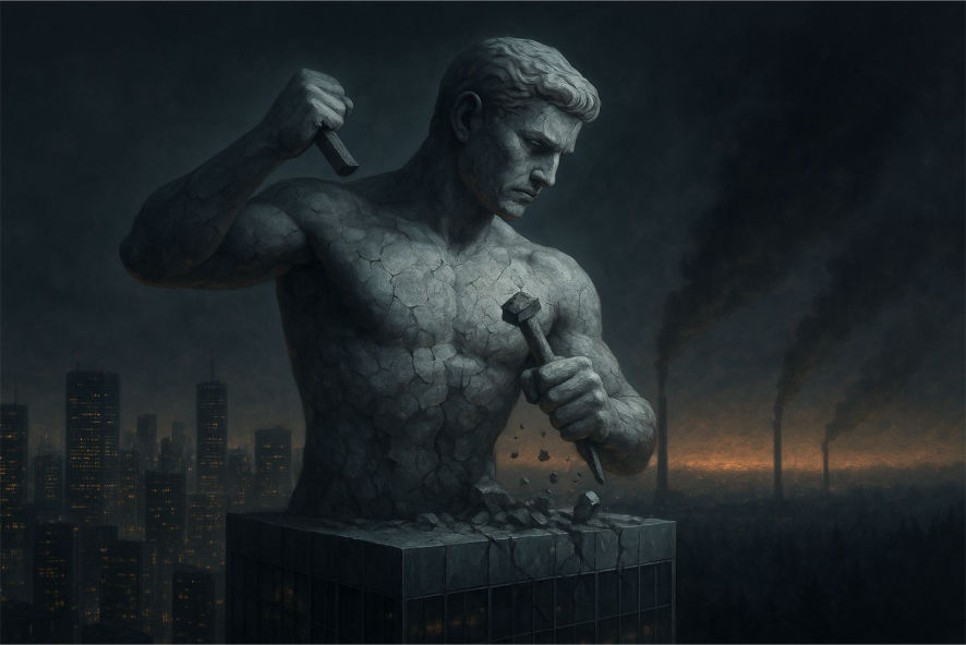 Lei Natural de Autoconservacao e Colapso Humano - Self Made Man - Osvaldo Marchesi Junior - NeuroFlux